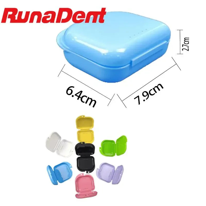 Denture Storage Box Portable Mouth Guard Container Supplies Tray Braces Case Health Care Oral Hygiene Dental Appliance
