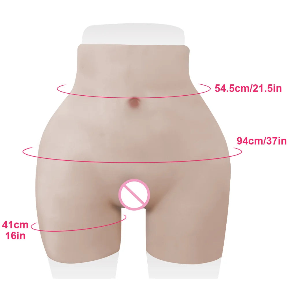 KnowU US/UK/DE Stock Silicone Pant Realistic Vagina Enhancer Hip Shorts Cosplay Costumes Artificial Underwear Pantiesfor Cosplay
