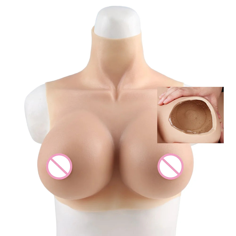 Tgirl Cosplay for Men Fake Silicone Breast Forms Huge Boob A/C/D/G/H Cup Transgender Drag Queen Shemale Cosplay