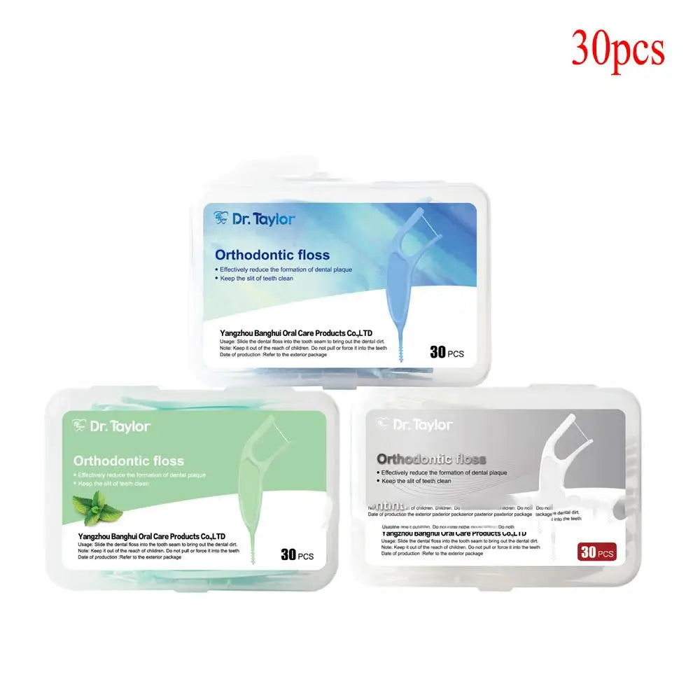 30Pcs Dental Floss Water Pick Dental Dentistry Beauty Health Dental Products Tooth Pick Interdental Brushes Dental Supplies
