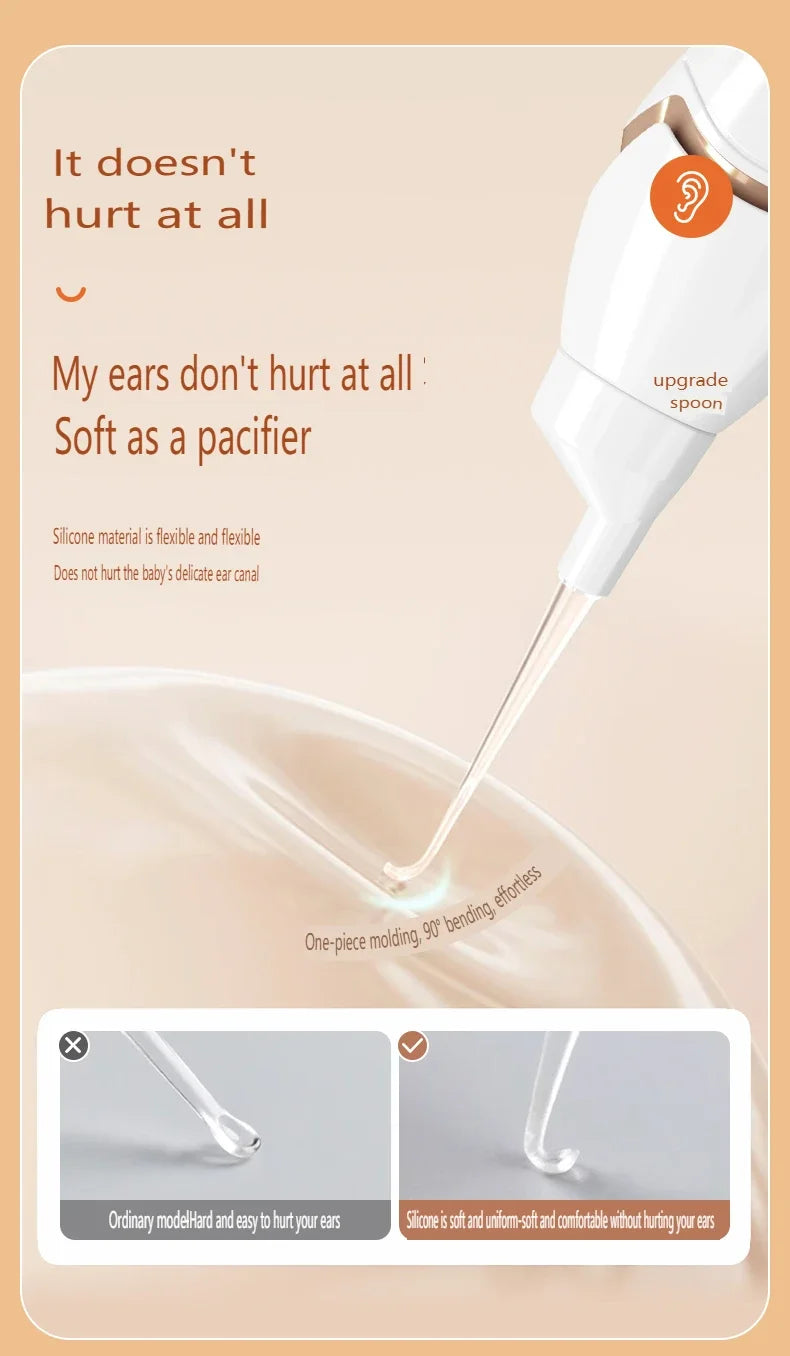 Electric Earpick for Children and Adults Electric Earpick for Earwax Ear Cleaner Earpick for Children