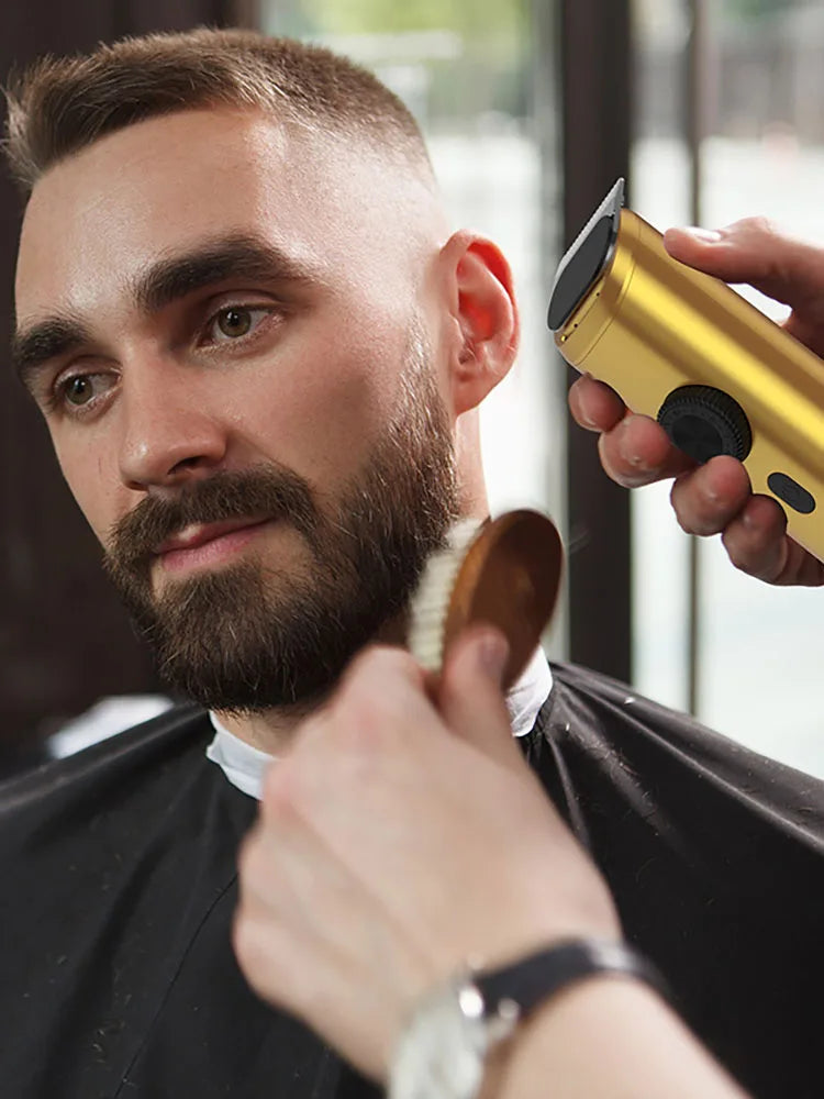 Sejoy Professional Hair Clippers LED Display Electric Beard Trimmer Cordless Men's Grooming Kit Rechargeable Nose Trimmer Gold