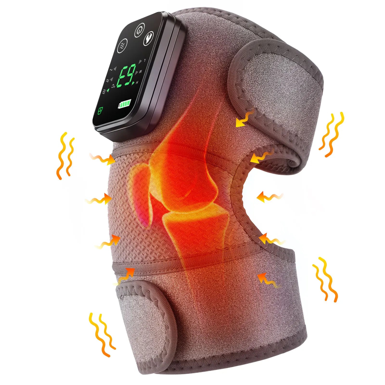 Electric Heating Vabration Shoulder Massage Brace Knee Shoulder Joint Fatigue Relief Vibration Massage Shoulder Elbow Brace