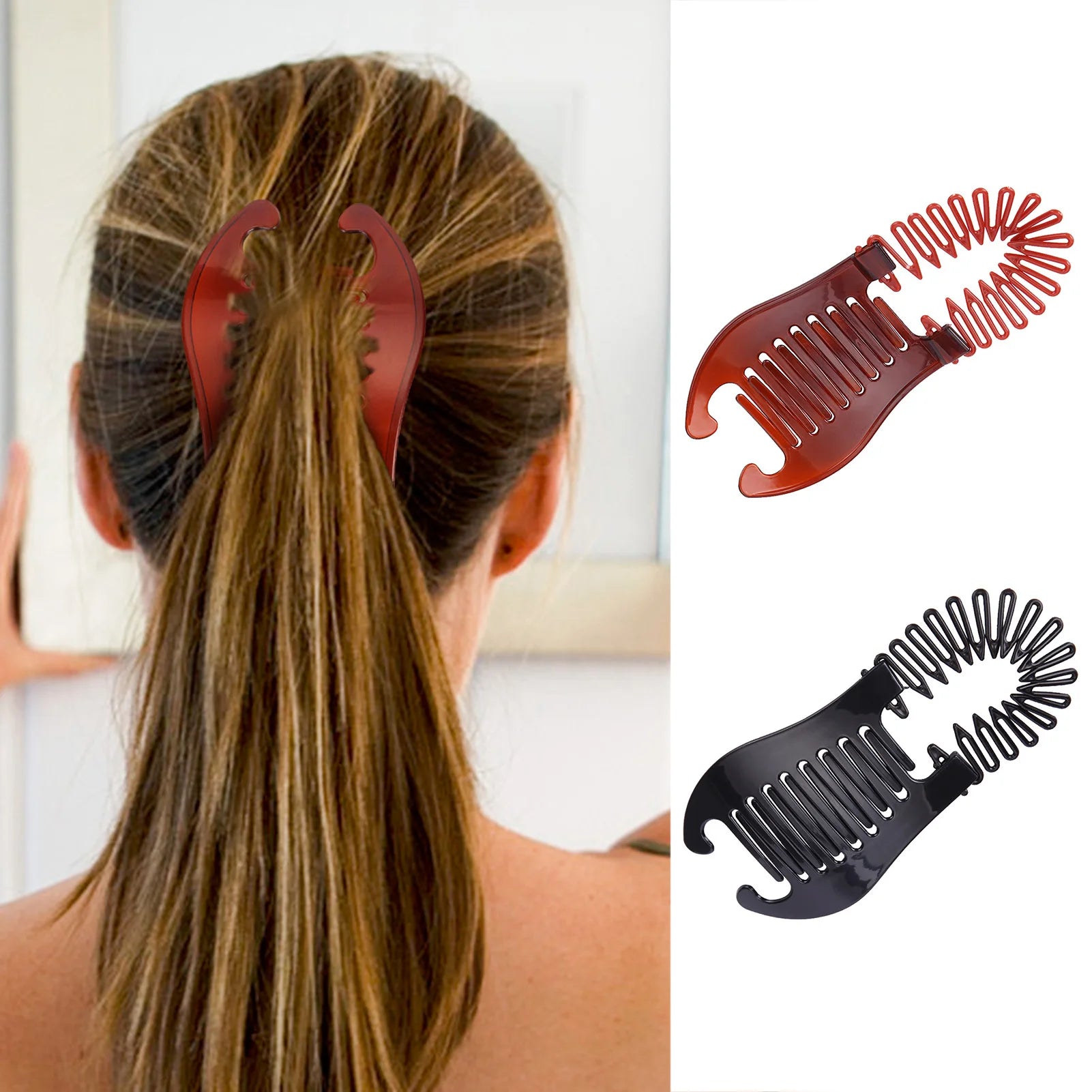 Banana Clips Hair For Thick Hair Women Hair Styling Clips For Hairdressing Ponytail Fishtail Hairpin Retro Hair Styling Clips To