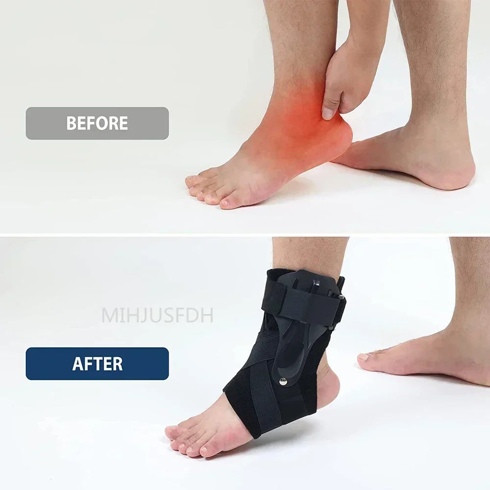 Ankle Brace for Sprained Ankle Support with Side Stabilizers for Men Women Ankle Splint Stabilizer Recovery Tendonitis