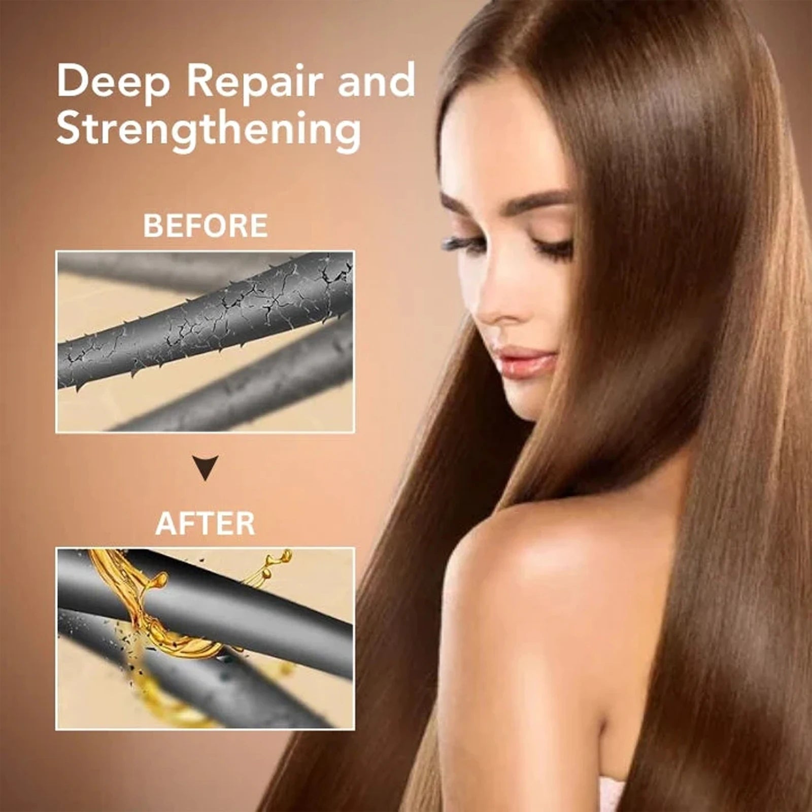 EELHOE 100G Collagen Hair Mask Professional Collagen Formula Nourishing Dry Damaged Hair Strengthening Hydration Anti Frizz