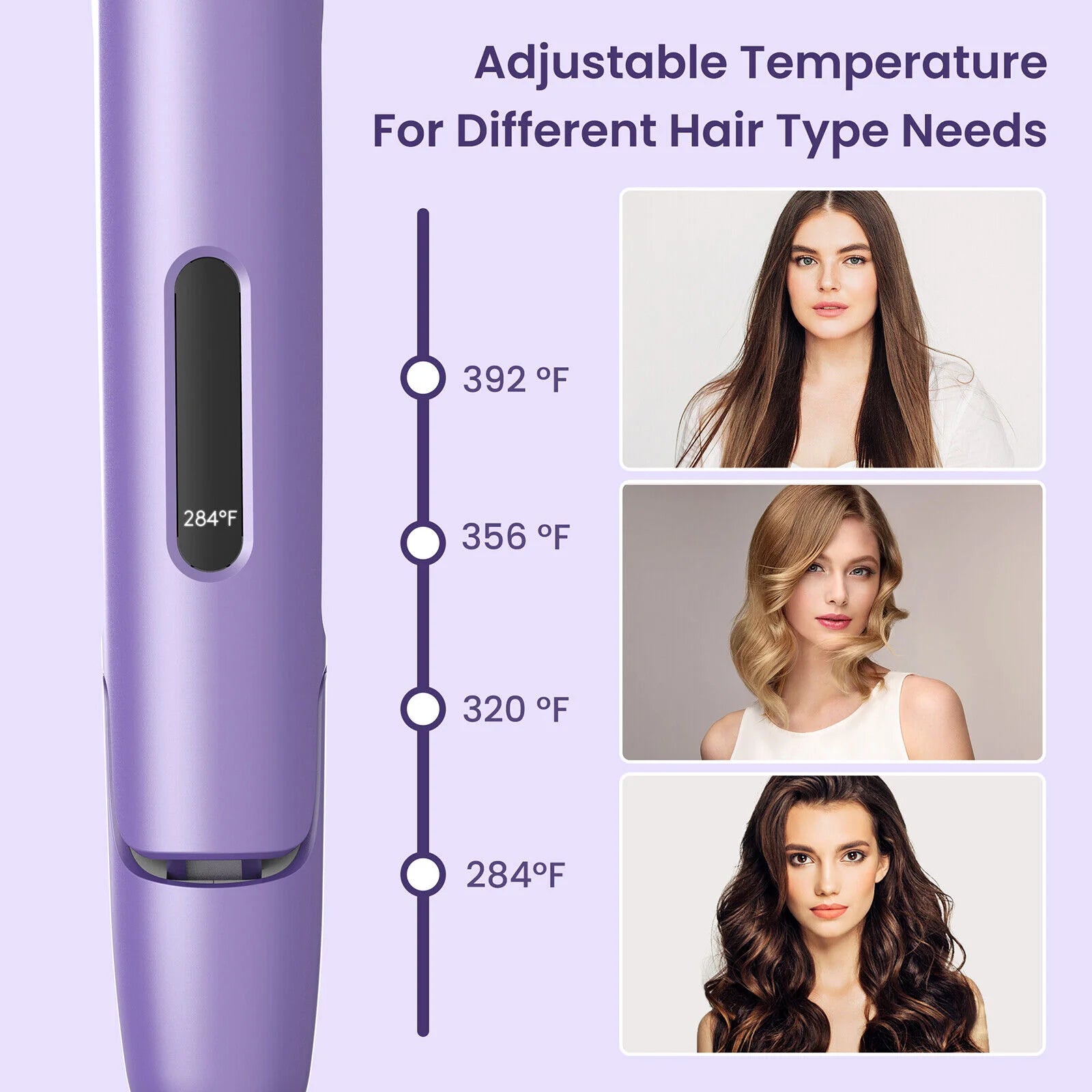 Sejoy 2 In 1 Professional Hair Straightener Curlering Flat Iron Fast Heating Ceramic Curler Hair Style