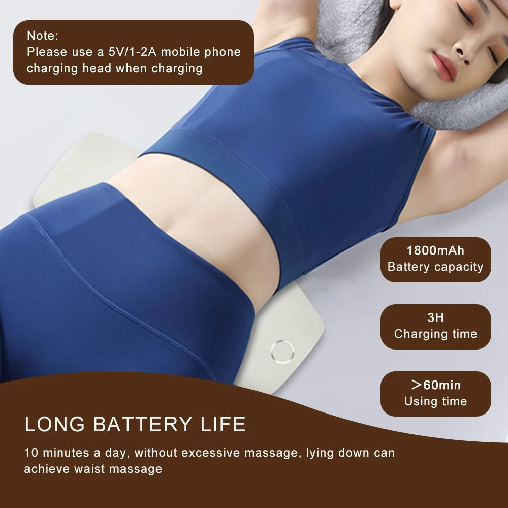 Lumbar Traction Massager Waist Protcetion Electric Waist Massage Relax Cushion Ergonomically Designed Waist Support Pad