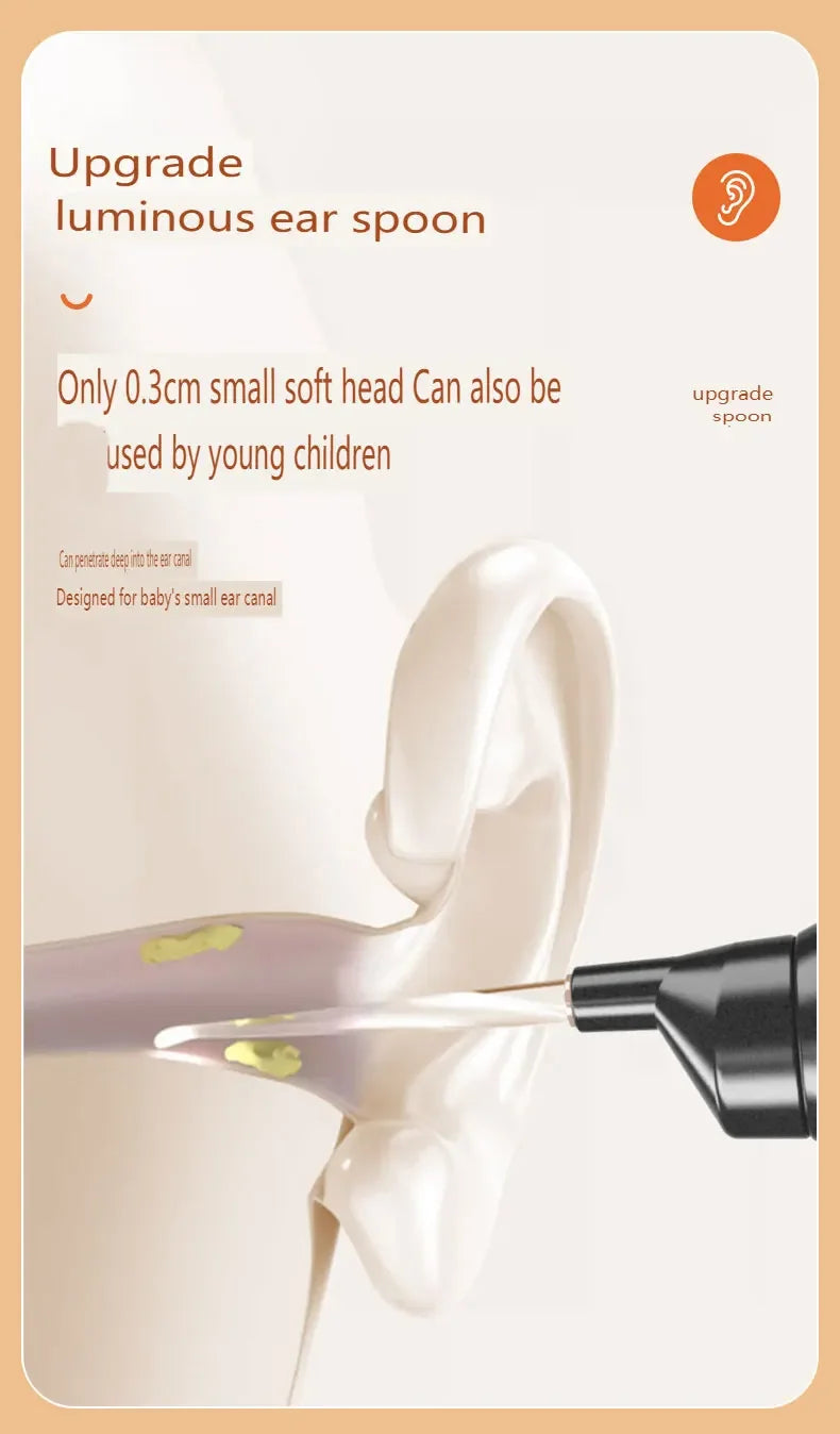 Electric Earpick for Children and Adults Electric Earpick for Earwax Ear Cleaner Earpick for Children