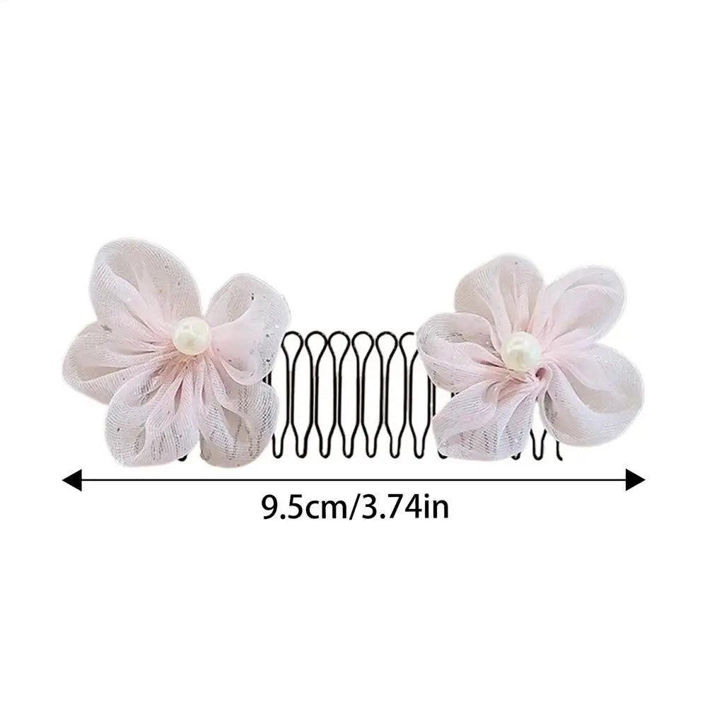 Hair Comb Clips Flower Crown Broken Hair Hairpins Side Combs Strong Hold Hairpins Accessories for Bun Styling Girls Women