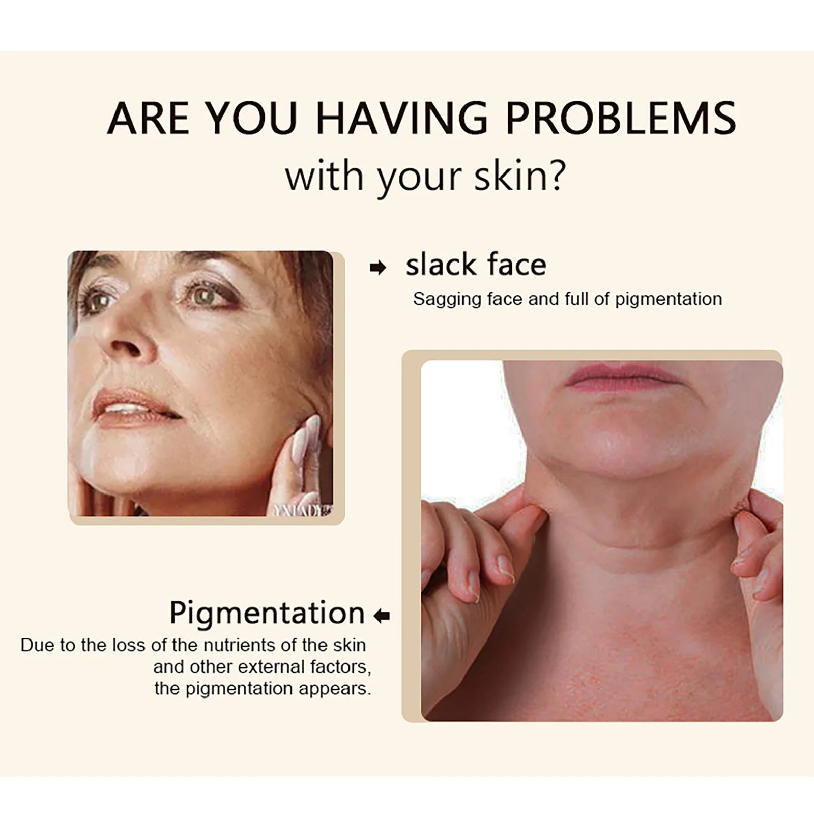 Collagen whitening essence, used for facial and body moisturizing, brightening skin, radiant skin, even black spots, age spots,