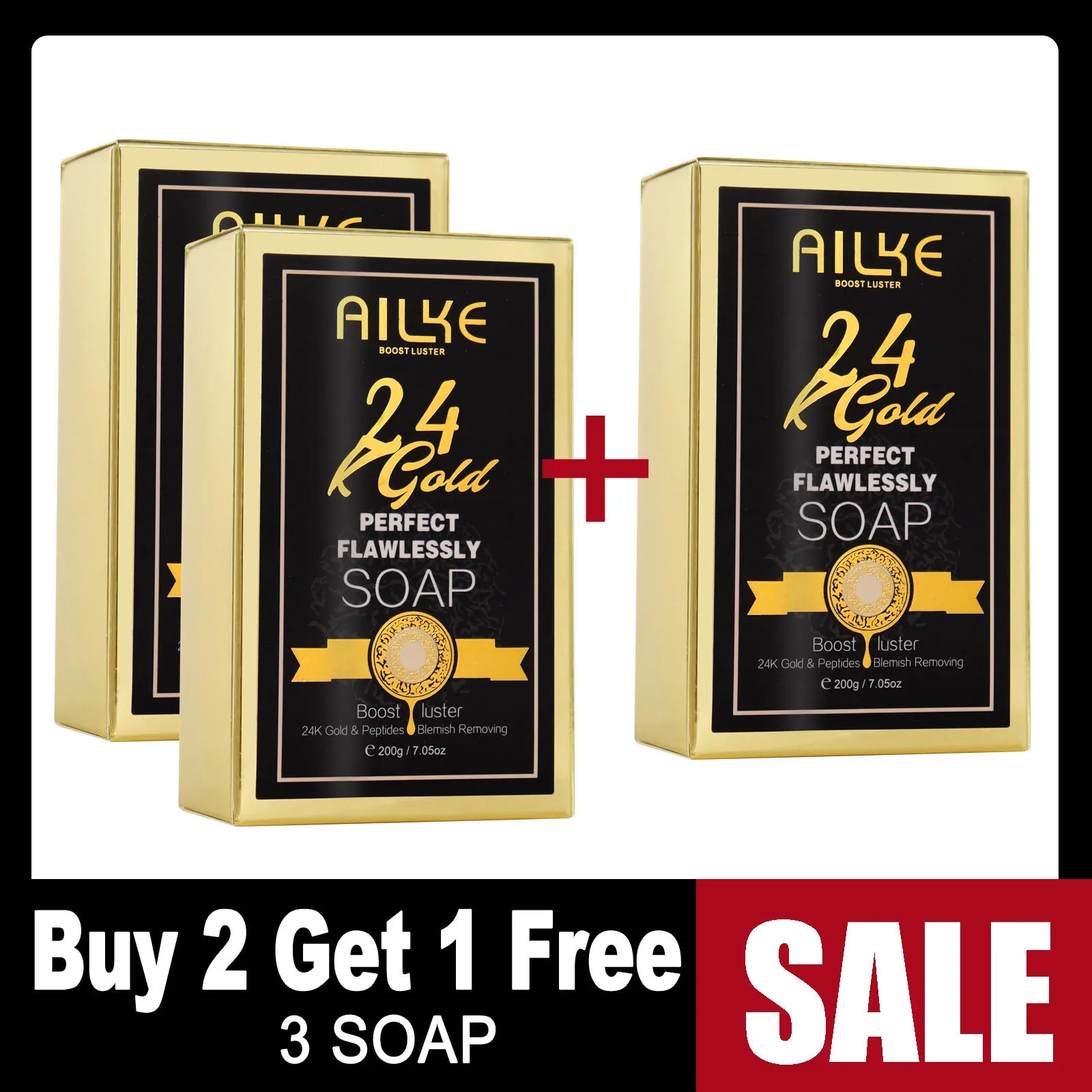 AILKE 24k Gold Flawlessly Body Oil, Natural Plant Oil For All Skin Type, Skin Moisturizer, Reduce Spots, Smoothing, Brightening