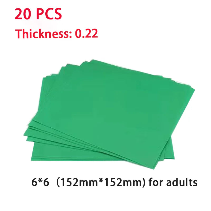 15/20Pcs Dental Rubber Dam Sheet Natural Latex Rubber Barrier Dams 5*5/6*6" Oral Suture Barrier Cloth Dental Surgical Supplies