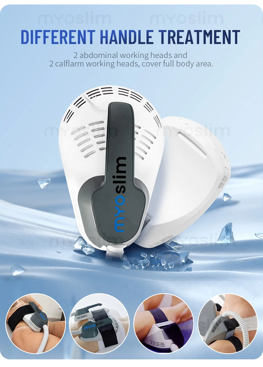 Weight Loss Imaging Body Muscle Slimming Machine 6500W With 4 Handles EMS Electromagnetic Stimulating