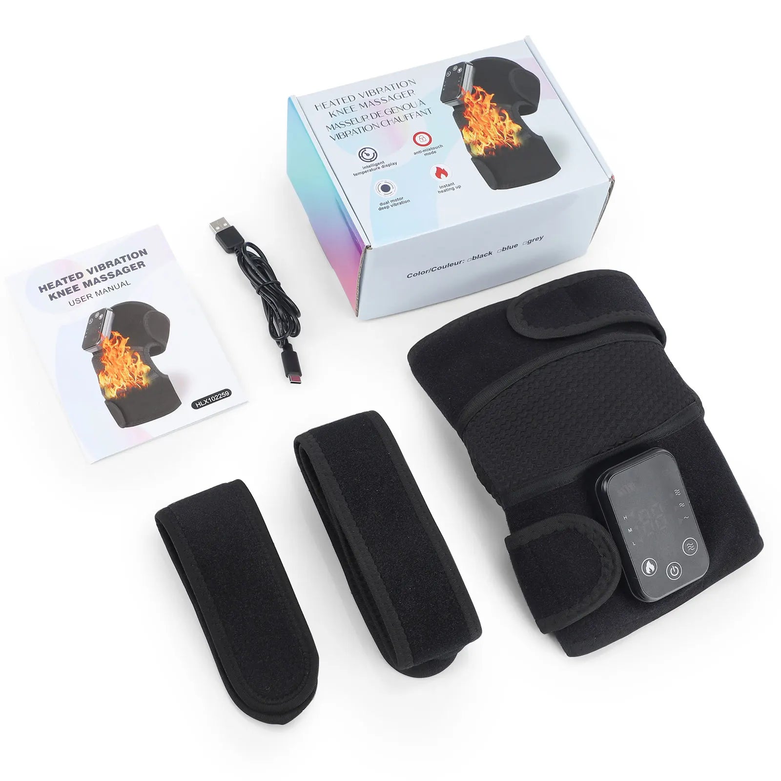 Electric Heating Vabration Shoulder Massage Brace Knee Shoulder Joint Fatigue Relief Vibration Massage Shoulder Elbow Brace