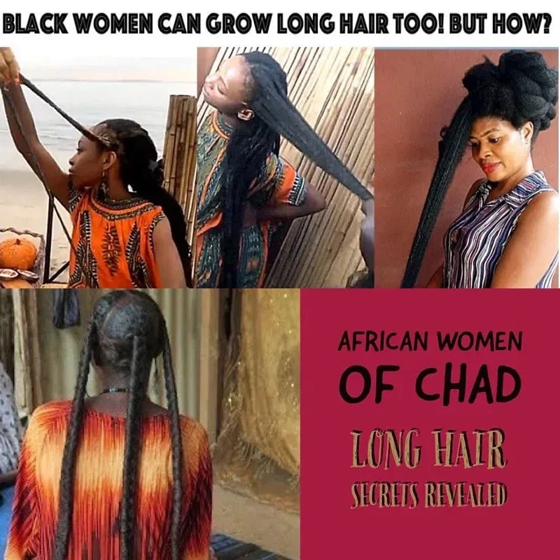 Africa Crazy Hair Edges Growth Traction Alopecia Chebe Powder Thicken Grow Long Hair Shampoo Hair Loss Treatment Wildly Beauty