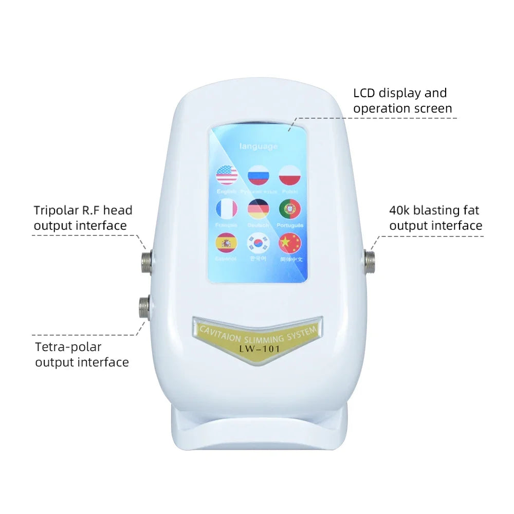 New 4 In 1 40k Cavitation Ultrasonic Body Care Tool