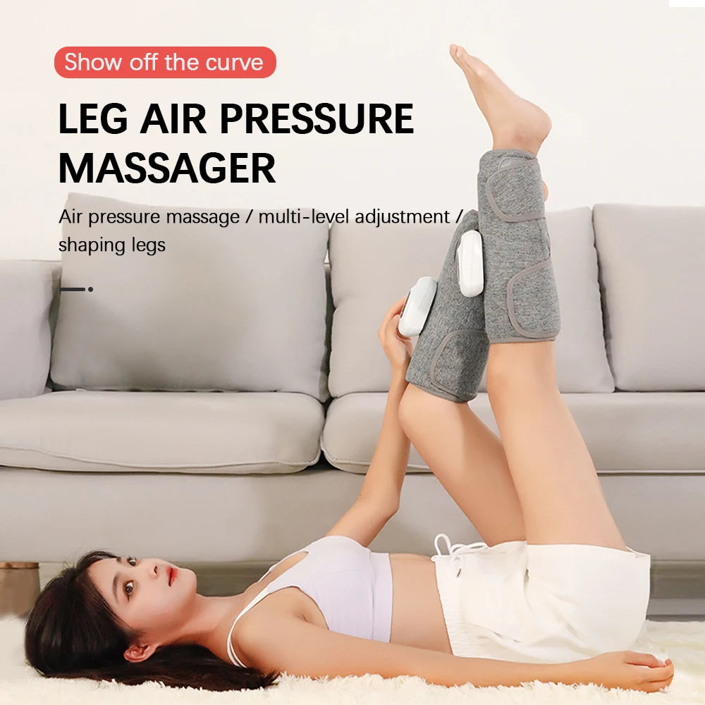 Smart Leg Massage 3 Modes Vibration Leg Air Compression Massager Electric Air Compress Foot Leg Air Pressure Massage