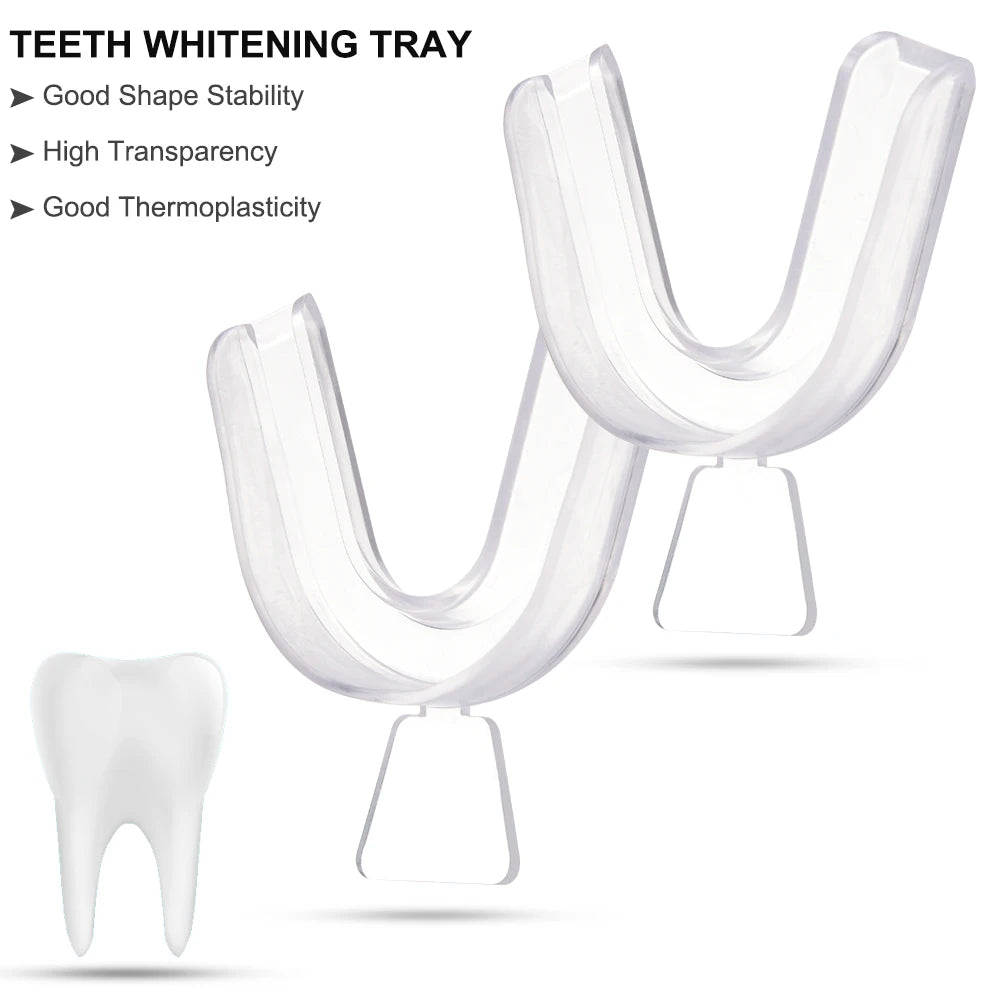 4/10PCS Thermoforming Moldable Mouth Dental Teeth Whitening Trays Bleaching Molding Trays Mouthguard Tray Dropshiping