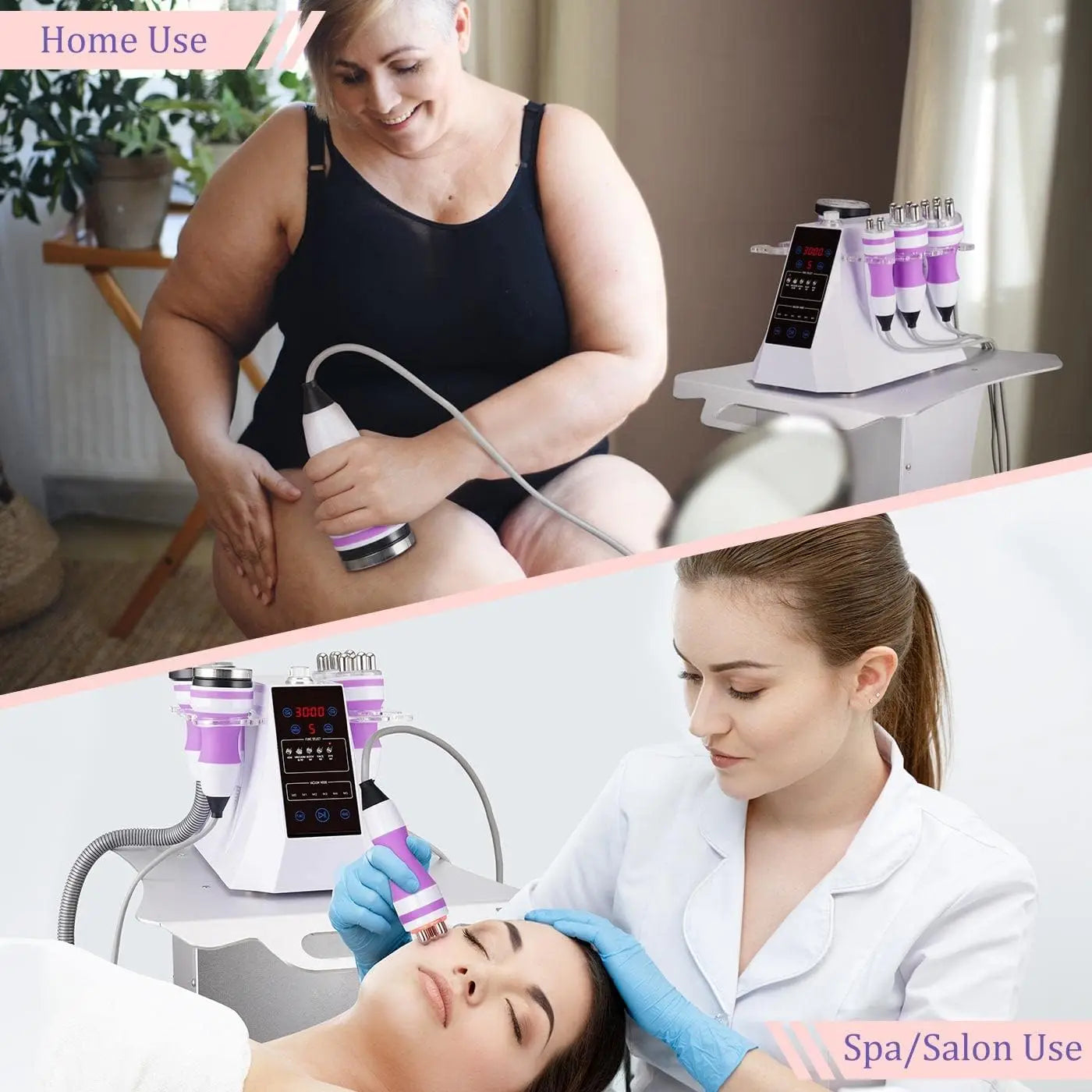5 in 1 Ultrasonic 40K Cavitation Vacuum Fat Loss Body Shaping Machine Remove Wrinkle Refared Beauty Device Home Use Anti Celluli
