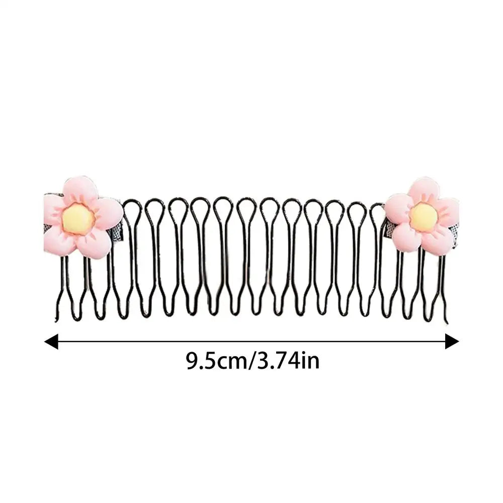 Hair Comb Clips Flower Crown Broken Hair Hairpins Side Combs Strong Hold Hairpins Accessories for Bun Styling Girls Women