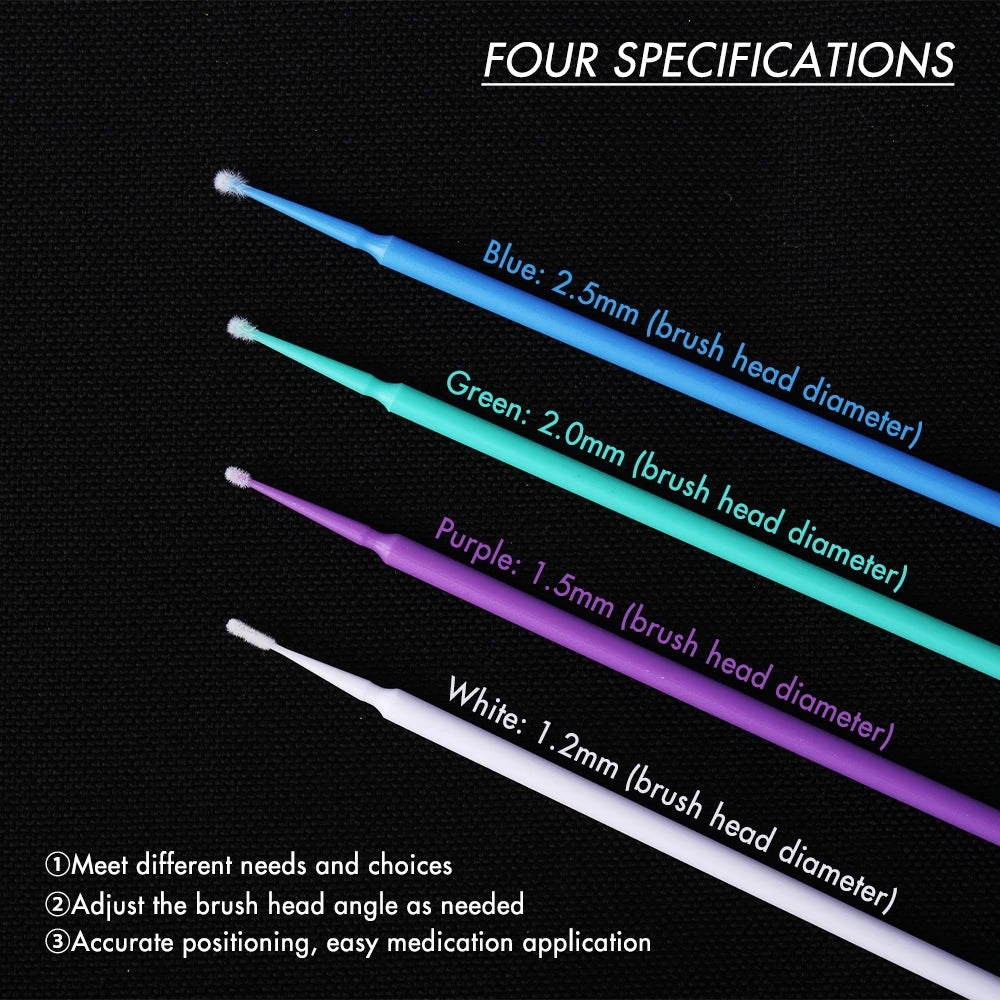 Dental Microbush Disposable Supplies Micro Brushes Applicators Teeth Oral Care Clean Odontologia Extension