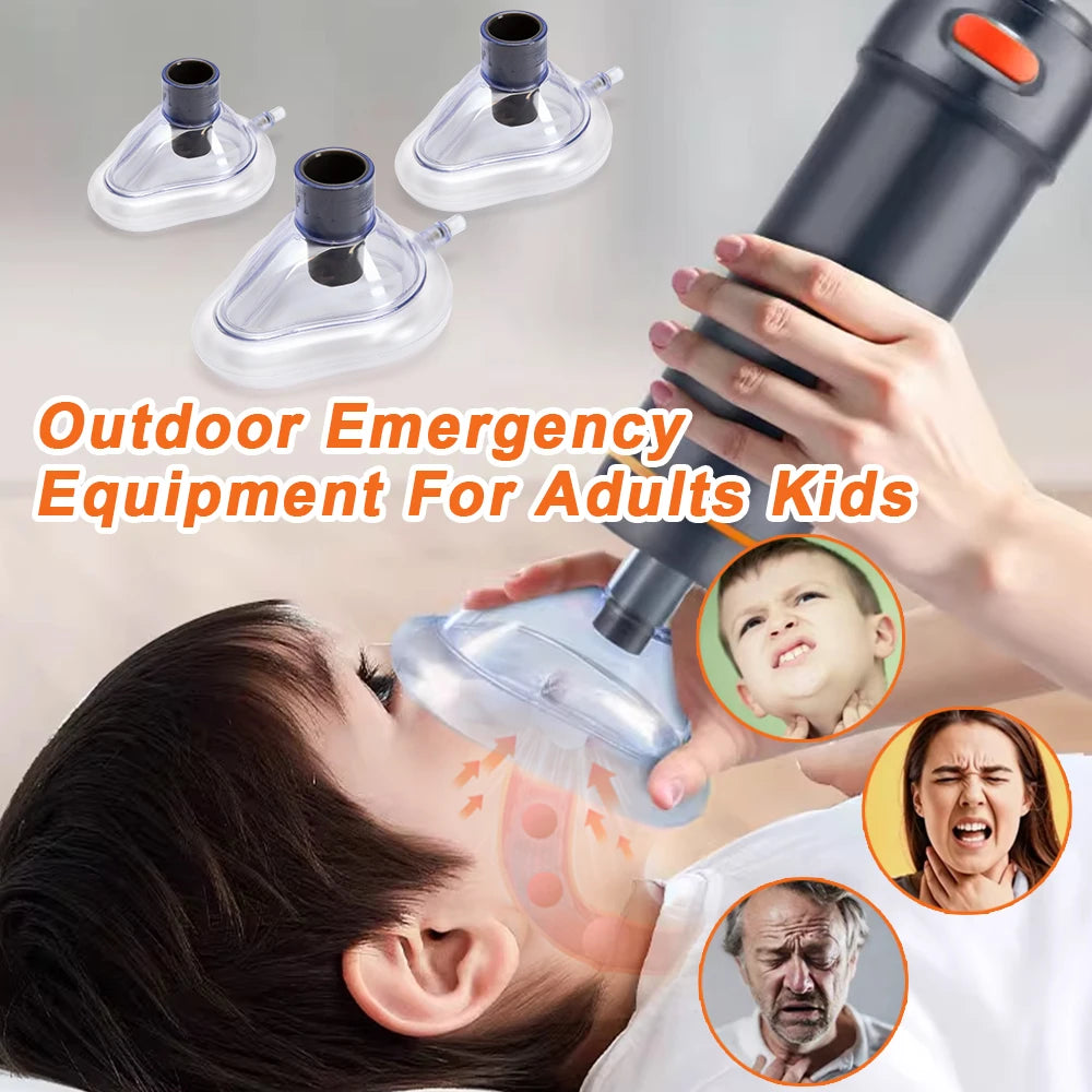 Auto First Aid Choking Rescue Device Travel Home Cpr Choking Emergency Device Adult Children Portable Asphyxia Rescue Machine