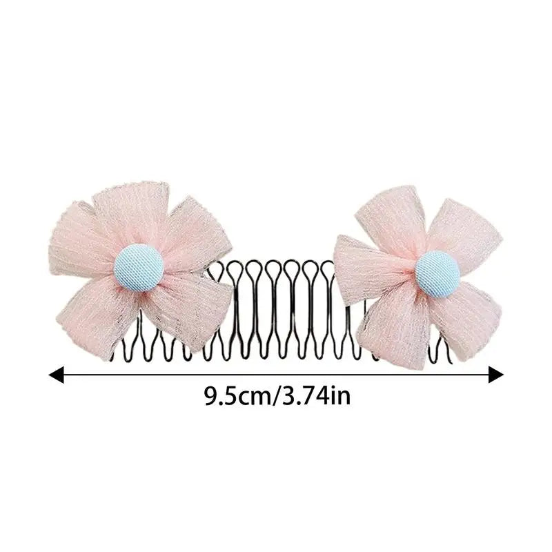 Hair Comb Clips Flower Crown Broken Hair Hairpins Side Combs Strong Hold Hairpins Accessories for Bun Styling Girls Women