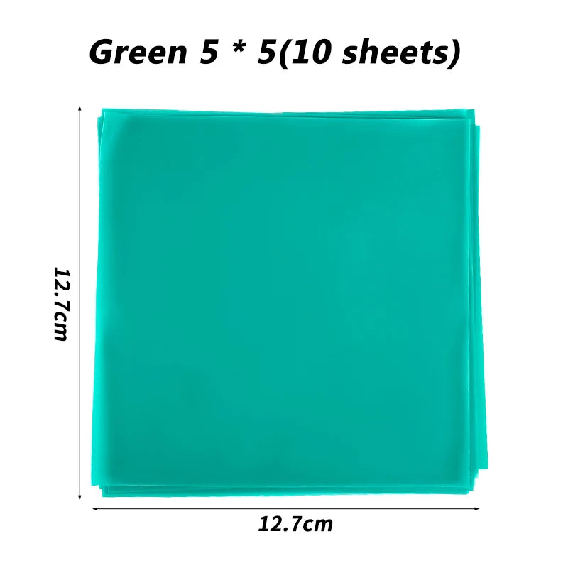 10pcs Dental Rubber Dam Natural Rubber Latex Barrier Dam Dental Dam Sheet 5*5/6*6" Oral Care Materials Dentist Surgical Supplies