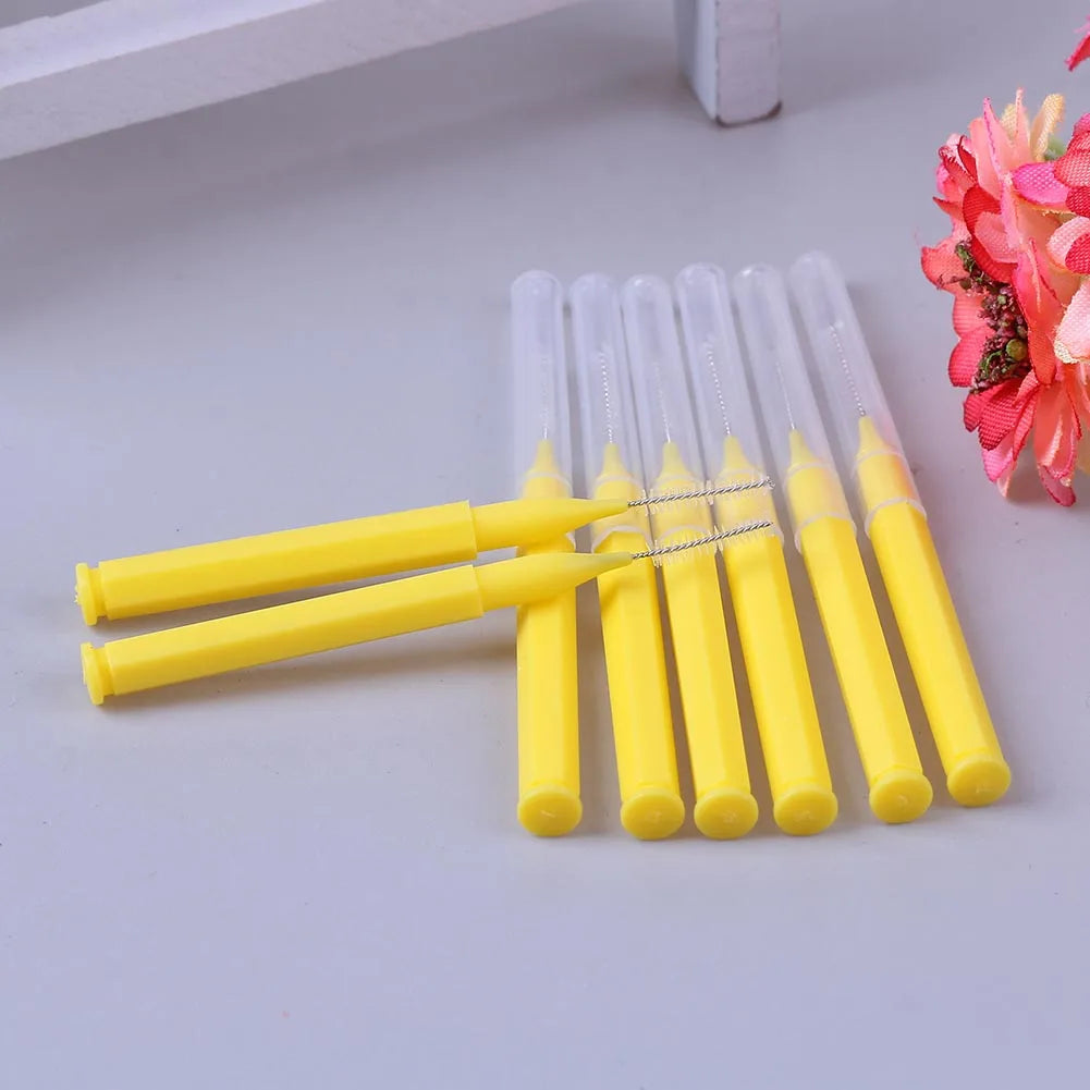 8-40PCS Interdental Brushes Dental Floss Toothpick Orthodontic Braces Brush Tooth Cleaning Tool Teeth Oral Care