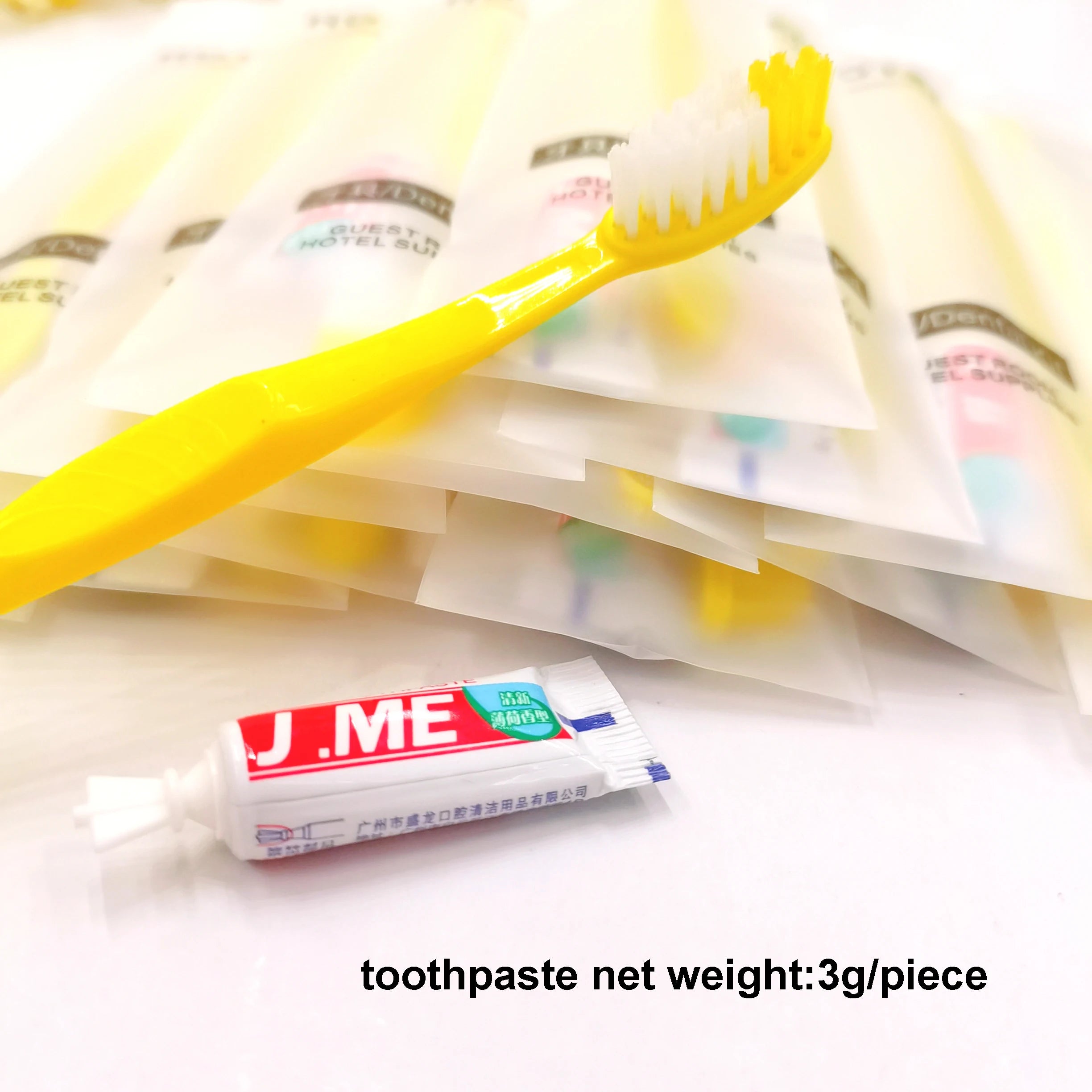 Hotel Supplies Travel Trip Dental Kit Disposable Toothbrush Toothpaste Sets Wholesale Independent Packing