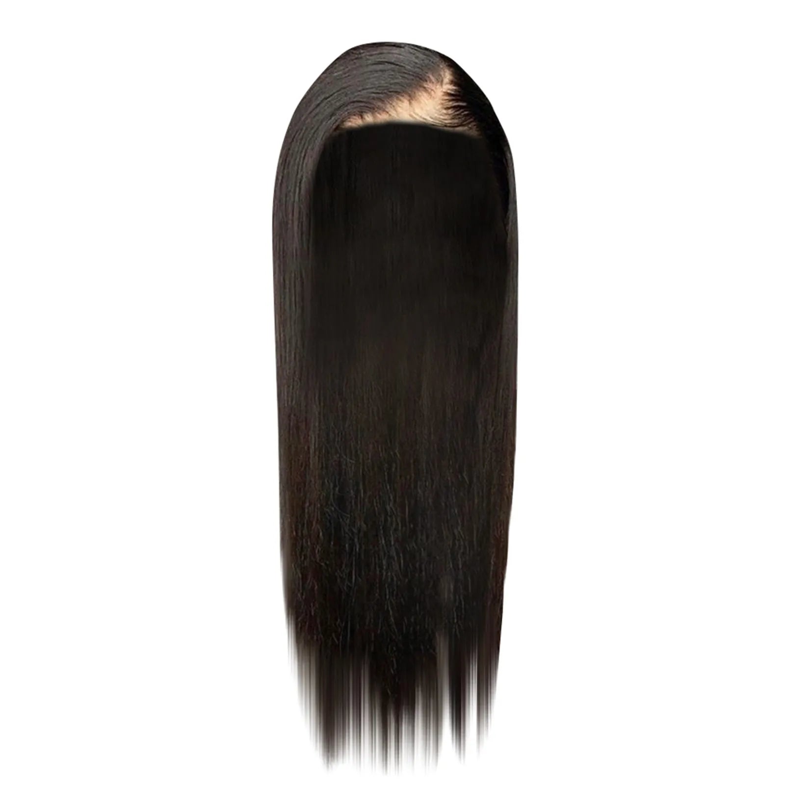 Lace Front Wig Human Hair Pre-Pulled Baby Hair Glue Free Human Hair Wig For Black Women Natural Color (20 Inch)