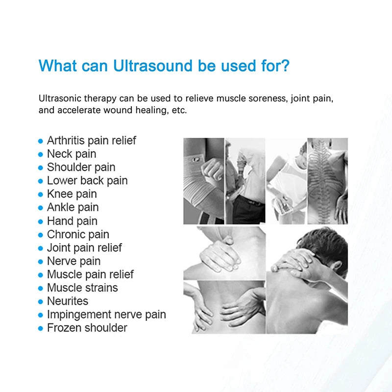 Ultrasound Physiotherapy Therapy Machine for Pain Relief & Deep Muscle Massage 1MHz Ultrasonic Physiotherapy Instrument Massager