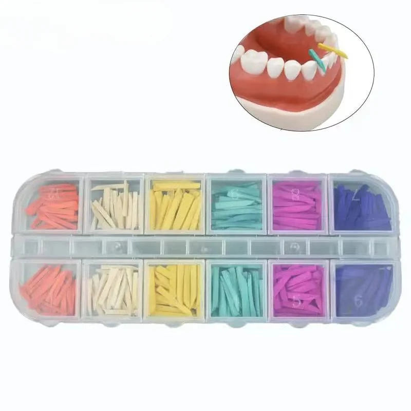 300pcs Dental Disposable Wedge Fixing Materials Tooth Gap Wedge Medical Grade Dental Supplies Dentist Tools Materials Wooden