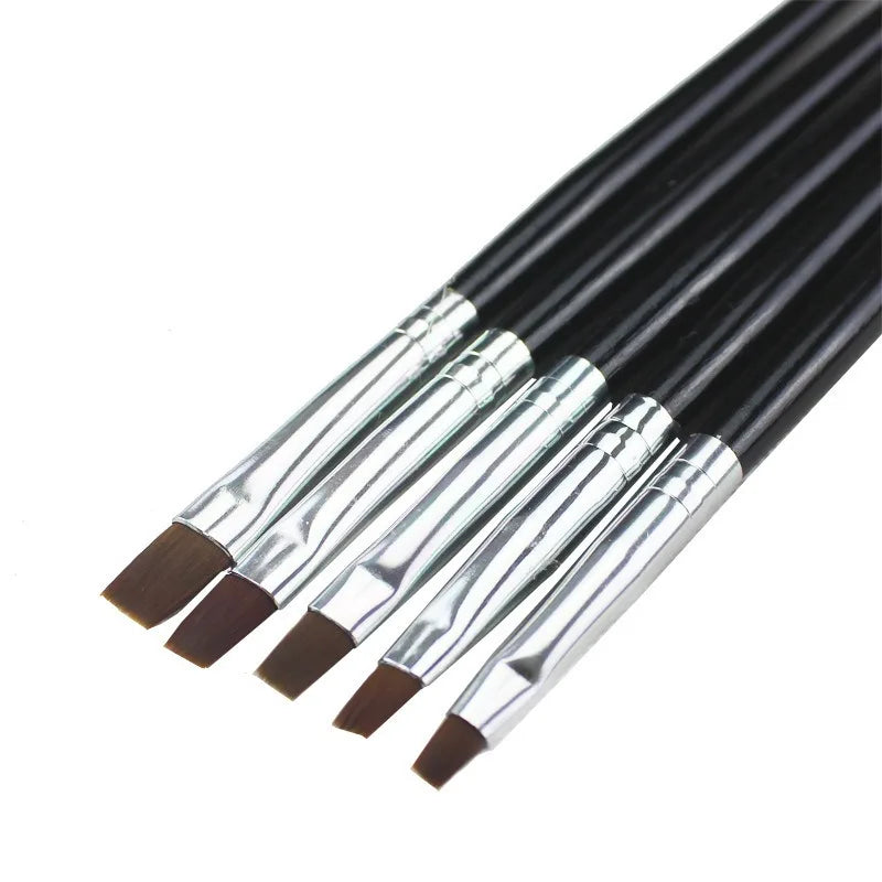 5Pcs Dental Resin Brush Pens Dental Shaping Silicone Adhesive Composite Porcelain Teeth Dentist Tools Dentistry Lab Tool