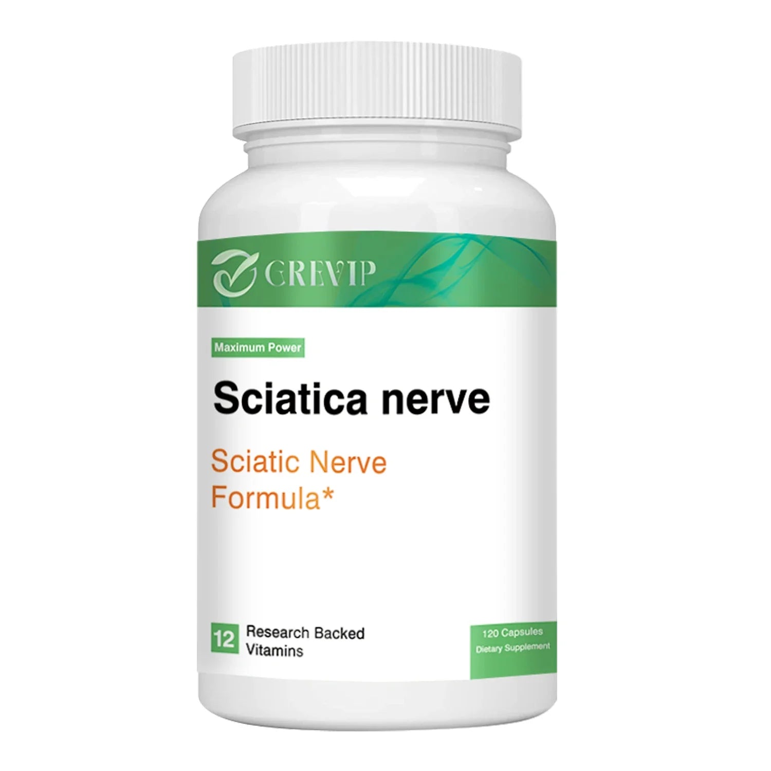Sciatic Nerve Health Support - Helps Relieve Pain, Stiffness and Restore Mobility - 120 Capsules