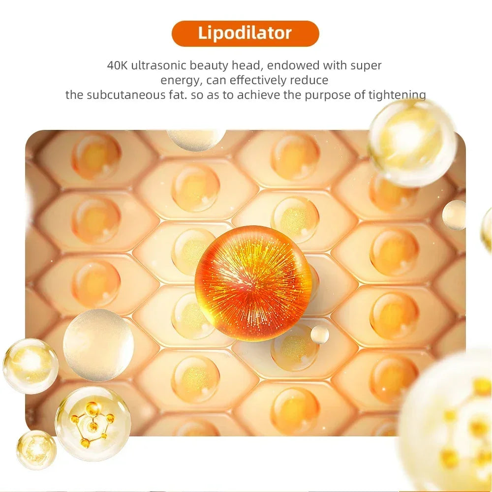 Body Slimming 40K 4 IN 1 Cavitation Ultrasonic Weight Loss Skin Rejuvenation Beauty Machine Multipolar Skin Tighten Anti-wrinkle