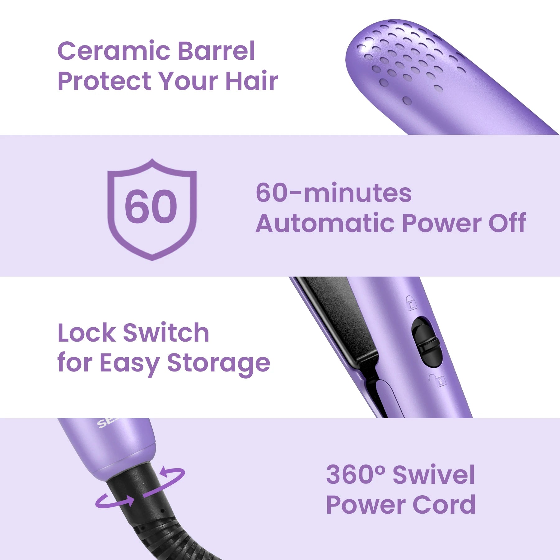 Sejoy Professional Electric Hair Curling Iron 110v/220v Hair Straightener Multi-function PTC Heater Crimper Curler Corn
