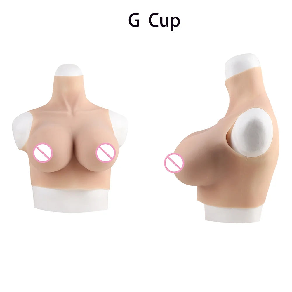 Tgirl Cosplay for Men Fake Silicone Breast Forms Huge Boob A/C/D/G/H Cup Transgender Drag Queen Shemale Cosplay
