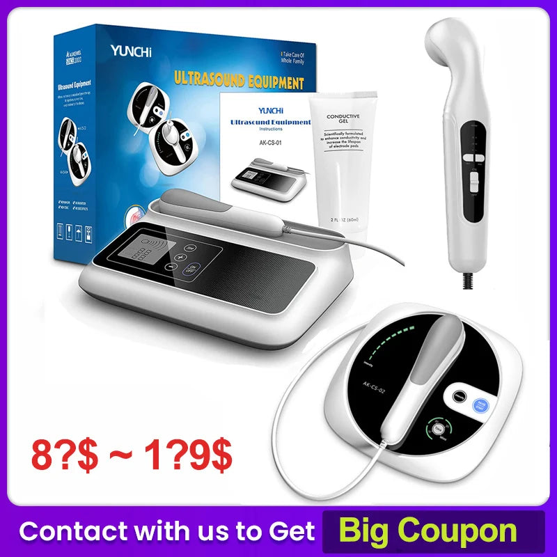 Ultrasonic Therapy Machine 1.05 MHz Intensity for Pain Relief Device Ultrasound Physiotherapy Muscle Joints Massager No Drug Use