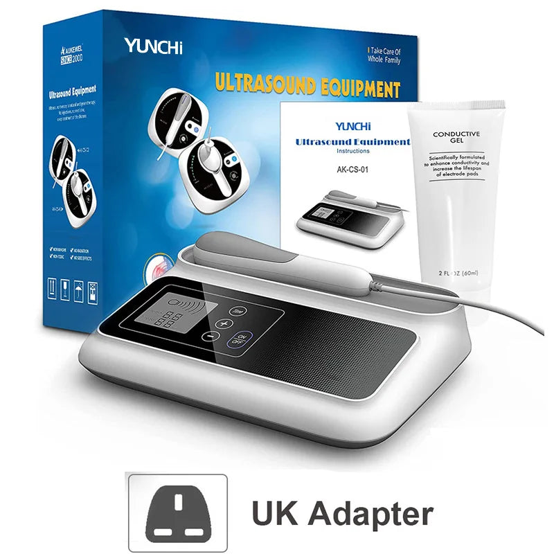 Ultrasonic Therapy Machine 1.05 MHz Intensity for Pain Relief Device Ultrasound Physiotherapy Muscle Joints Massager No Drug Use