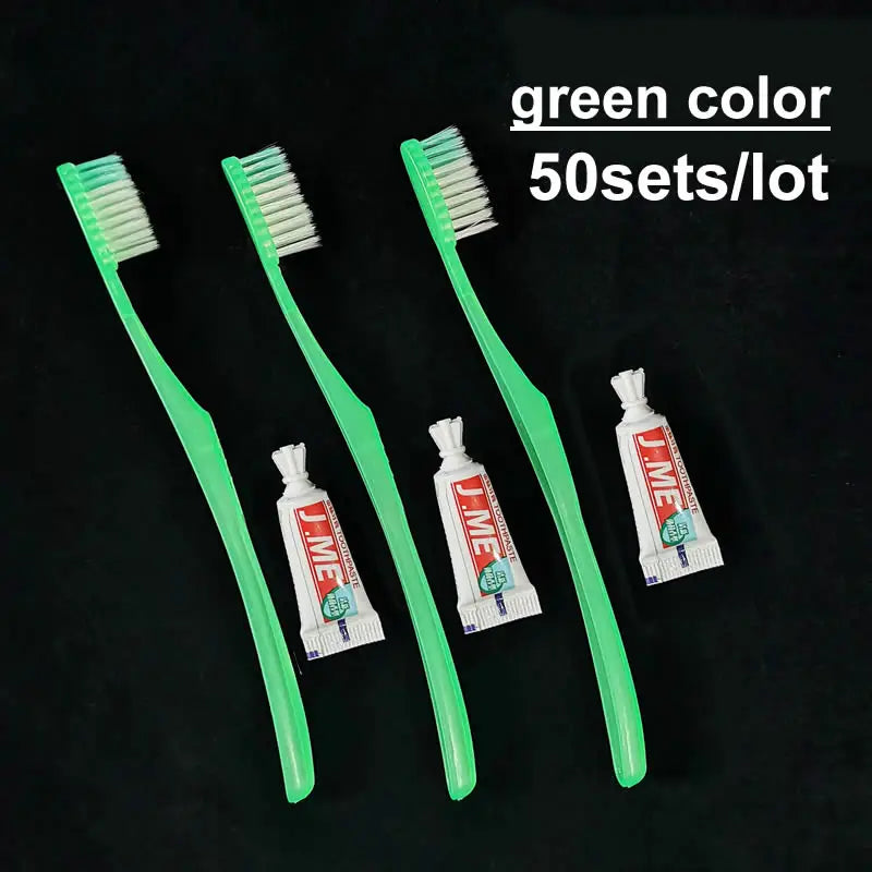 Hotel Supplies Travel Trip Dental Kit Disposable Toothbrush Toothpaste Sets Wholesale Independent Packing