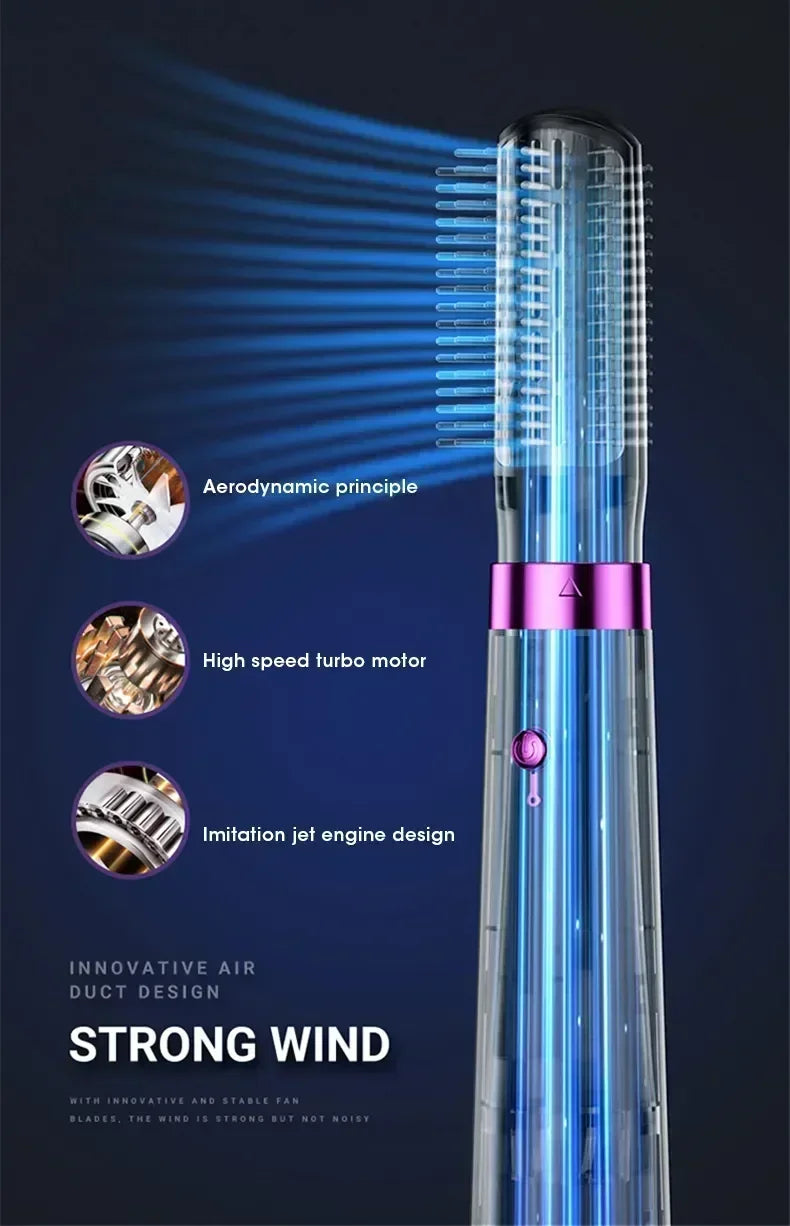 5 In 1 Electric Hair Dryer Hot Air Brush Multifunctional Hair Straightener Negative Ion Curler Blow Dryer Styling Set