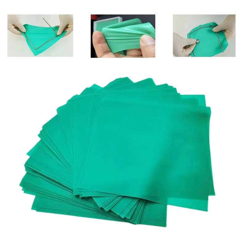 15/20Pcs Dental Rubber Dam Sheet Natural Latex Rubber Barrier Dams 5*5/6*6" Oral Suture Barrier Cloth Dental Surgical Supplies