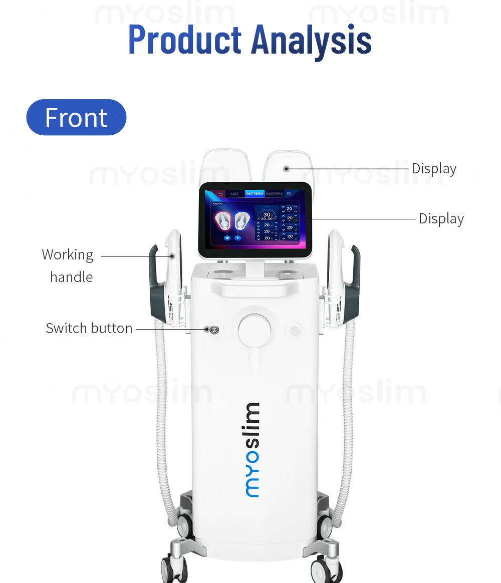 Weight Loss Imaging Body Muscle Slimming Machine 6500W With 4 Handles EMS Electromagnetic Stimulating