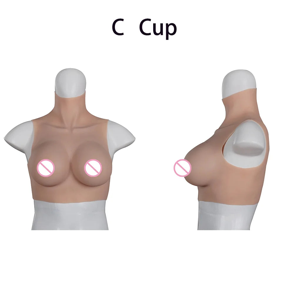 Tgirl Cosplay for Men Fake Silicone Breast Forms Huge Boob A/C/D/G/H Cup Transgender Drag Queen Shemale Cosplay