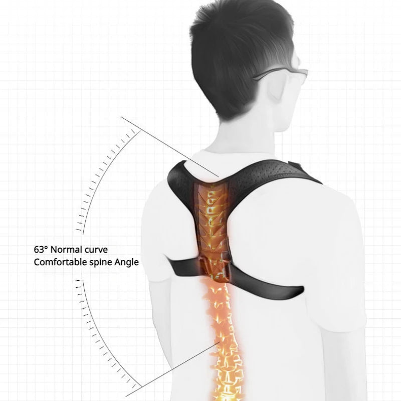 Back Posture Correction Belt Hunchback Prevention Correction of Sitting Posture Unisex Breathable Body Shaping Support Braces