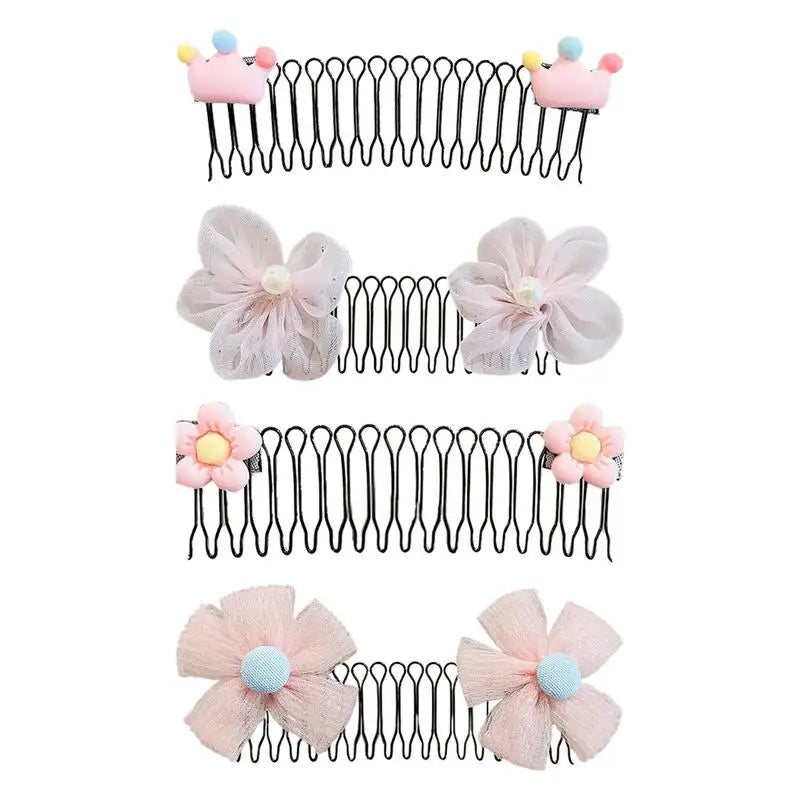 Hair Comb Clips Flower Crown Broken Hair Hairpins Side Combs Strong Hold Hairpins Accessories for Bun Styling Girls Women