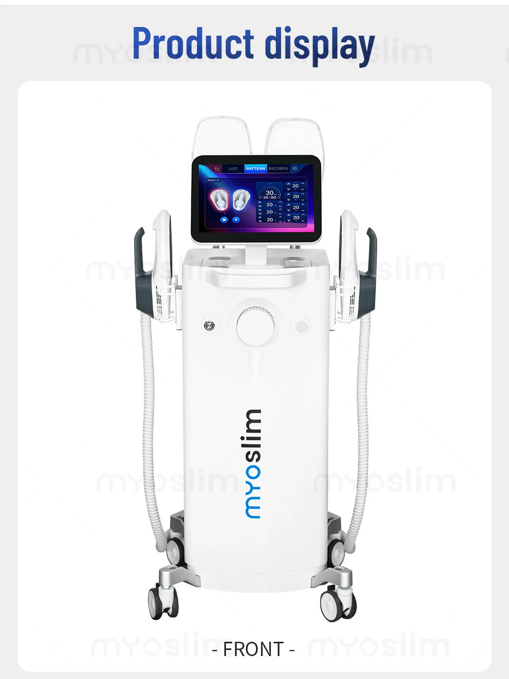 Weight Loss Imaging Body Muscle Slimming Machine 6500W With 4 Handles EMS Electromagnetic Stimulating