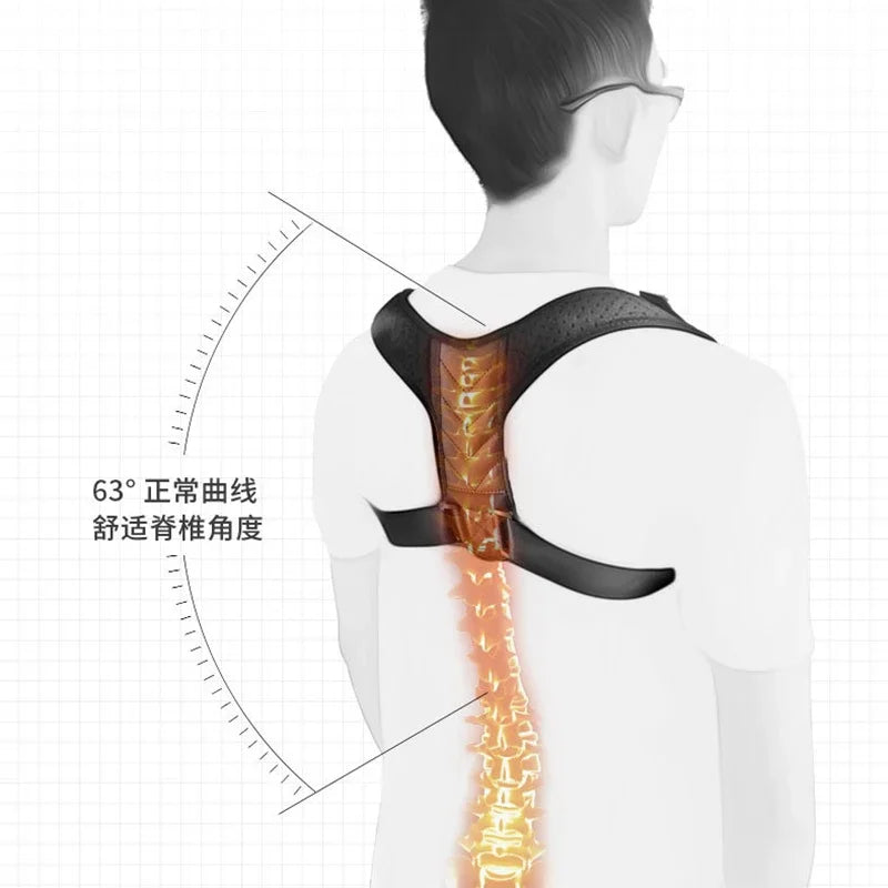 Back Posture Correction Belt Hunchback Prevention Correction of Sitting Posture Unisex Breathable Body Shaping Support Braces